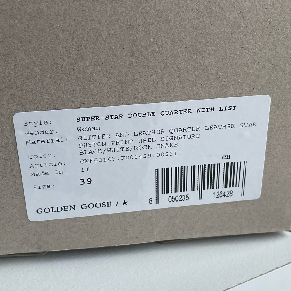 Golden Goose Super Star Python heel Glitter Pink soles sneakers signature shoes - Picture 6 of 16